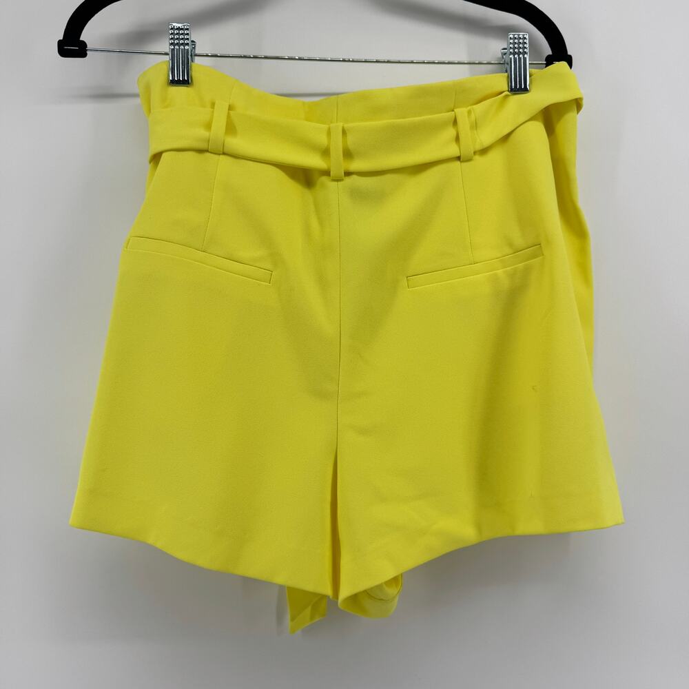 Alice + Olivia Steffie Belted Pleated Crepe Shorts Womens Size 14 NWT Bright - Picture 4 of 10